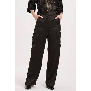 Women's ESMERALDA CARGO SATIN PANTS - Another Love - 1 of 4