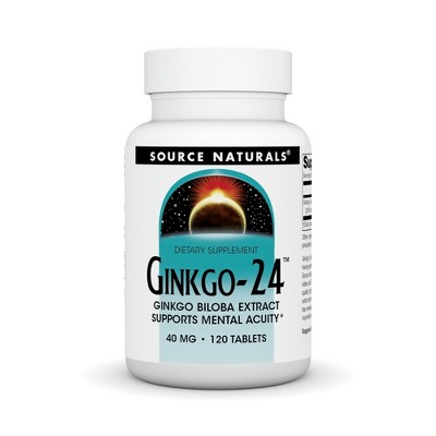 Ginkgo 24 Biloba Extract 40mg by Source Naturals, Inc.  -  120 Tablet