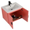 Pellabay Modern Bathroom Vanity with Fluted Circular Doors - Sink Included - 2 of 4