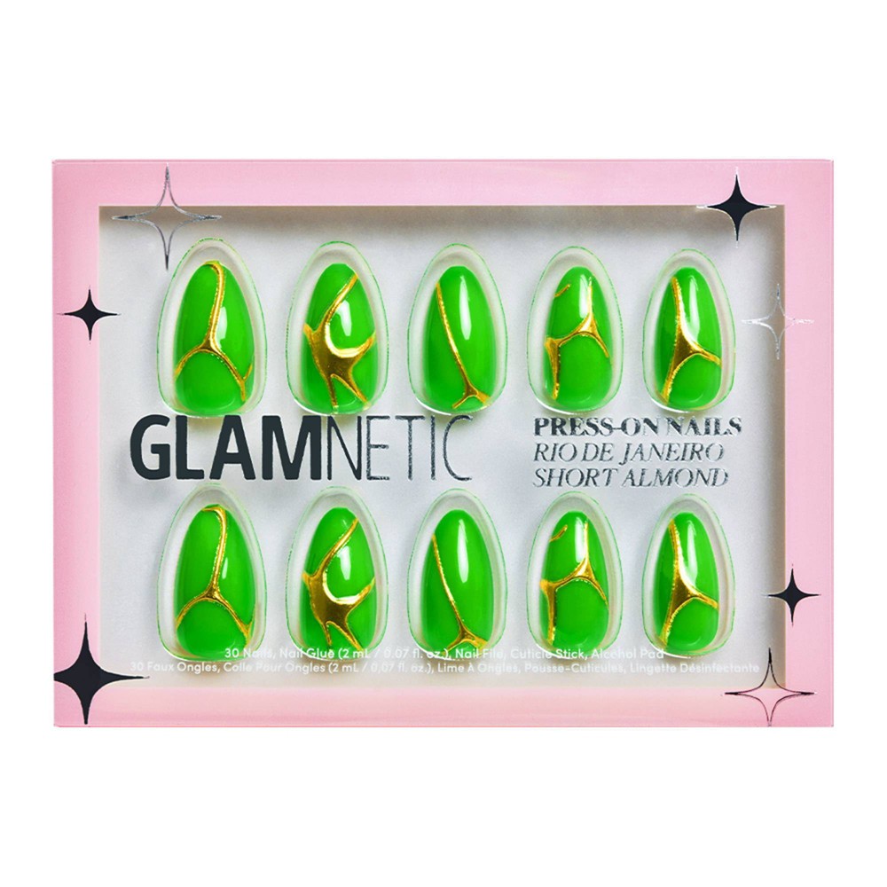 Photos - Manicure Cosmetics Glamnetic Women's Press-On Nails - Rio de Janeiro - 30ct - Ulta Beauty