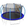 HFYee 1214/8*14FT Round Jump Trampoline Enclosure & Ladder for Backyard Fitness for Ages 8+ - 4 of 4