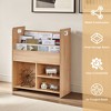 VECELO Wooden Bookcase Magazine/Book Display Storage Cabinet Bookshelf and Toy Storage - 4 of 4