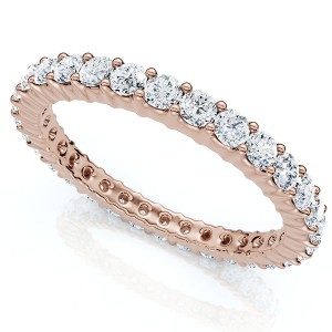 Pompeii3 1 Ct Diamond Eternity Lab Created Ring in White, Yellow, Rose Gold, or Platinum - 1 of 2