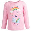 Peppa Pig 2 Pack Long Sleeve Graphic T-Shirts Navy Blue / Pink - 3 of 4