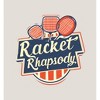 Padel Tennis "Racket Rhapsody" Adult Long Sleeve Hoodie - 2 of 2