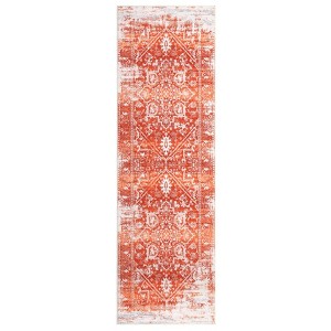 Vintage Floral Medallion Living Room Rugs, Soft Washable Non Slip Large Carpet for Bedroom Dining Room Office - 1 of 4