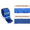 Alilang Elastic Sequin Trim, 3 Inch 8 Row Wide Flat Glitter Bling Fabric Paillette Sequin Ribbon, Metallic Sewing DIY Project, 5.5 Yards - 3 of 3