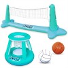 Joyfy Inflatable Volleyball Net & Basketball Hoop Pool Float Set with Balls - Perfect Summer Pool Games for Kids & Adults Beach Parties & Backyard Fun - 4 of 4