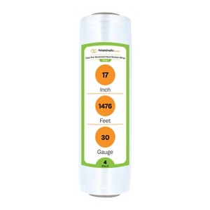 PSBM 17" x 1476' ( 4 Rolls ) Shrink Wrap Stretch Banding Film Heavy Duty Pre-Stretch - 1 of 4