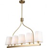 Artcraft Lighting Rhythm 5 - Light Island Pendant Light in  Brushed Gold - 3 of 4