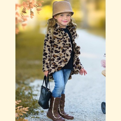 In The Wild Fuzzy Ruffle Cardigan Mia Belle Girls