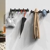 Attop Black Hat and Coat Wall Mount Rack 5 Hooks for Robes, Bags, Keys, and Towels Bathroom Towel Hanger Organizer (1 Pack) - 2 of 4