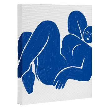 Sabrena Khadija Unframed Wall Canvas Blue - Deny Designs