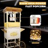 FONTOI 6/8/10/12/16/20 OZ Popcorn Machine with Cart Stainless Steel Kettle Heated Warming Deck and Old Maids Drawer for Easy Cleanup - 4 of 4