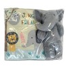 Lambs & Ivy Jungle Friends Developmental Soft Book & Elephant Plush Toy Gift Set - 2 of 4