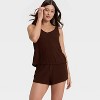 Women's Cozy Ribbed Pajama Tank Top - Auden™ - 3 of 4