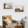 2Piece Vignette Farmhouse, Barn & Pumpkin Wagon White Framed Wall Art for Living Room, Bedroom Wall Art Print for Home Decor by Billy Jacobs - 4 of 4