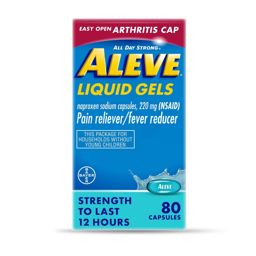 UPC 325866535900 product image for Aleve Naproxen Sodium Arthritis Pain Reliever & Fever Reducer Liquidgels (NSAID) | upcitemdb.com