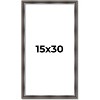 PosterPalooza | Panoramic Shadow Box 1.75" Deep Brown Frame - UV Acrylic, Backing, Hanging Hardware - 2 of 4