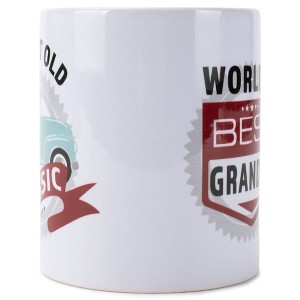 Elanze Designs Not Old Classic World's Best Grandpa White 11 Ounce Stoneware Coffee Mug - 1 of 2