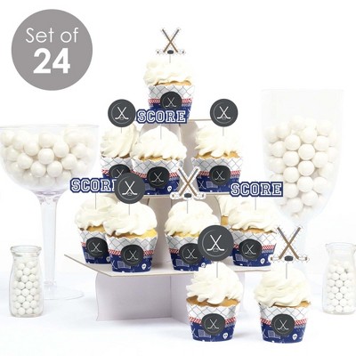 Set of 24 Ghost Themed Party Supplies Spooky Ghost Dessert Cupcake Toppers Halloween Party Clear Treat Picks