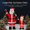 Best Choice Products Lighted Pop-Up Santa Claus, Outdoor Christmas Holiday Decoration w/ LED Lights, Hat, Gift - 2 of 4