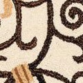 ivory/dark brown