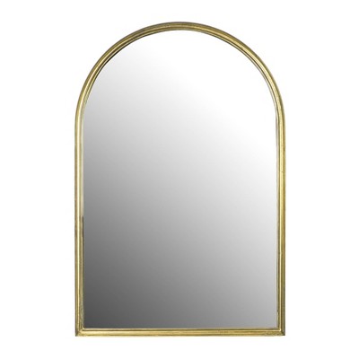 Arched Metal Wall Mirror Gold - Storied Home