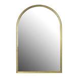 Arched Metal Wall Mirror Gold - 3R Studios