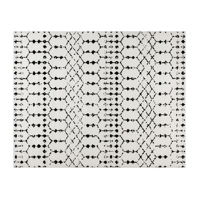 8'x10' Rectangle Hand Made Woven Solid Area Rug White - Flash Furniture ...
