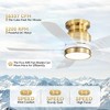 Sofucor Flush Mount Ceiling Fans with Light & Remote 42 Inch Low Profile Ceiling Fan Reversible DC 3CCT Dimmable for Bedroom Living Room Outdoor Patio - 2 of 4