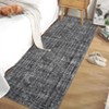 Washable Indoor Modern Solid Soft Non Slip Area Rugs for Bedroom Living Room, Low Pile Thin Carpet - 2 of 4