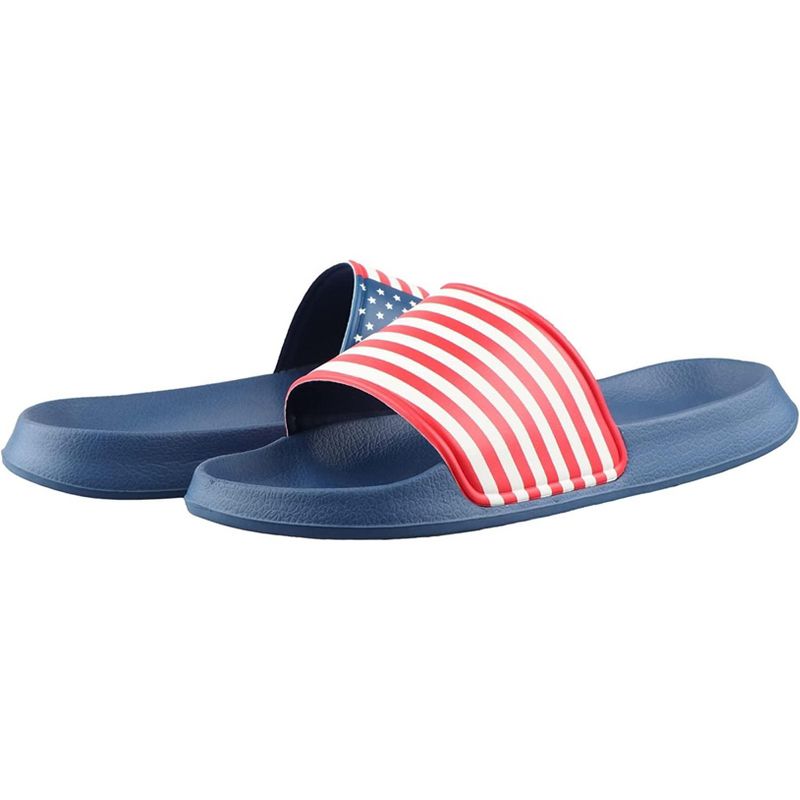 Vizari Kids 'USA SS' Soccer Slide Sandals For Boys and Girls - Navy, 2 of 7