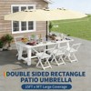 COZONY 15FT Double-Sided Patio Umbrella with Base, Outdoor Large Market Umbrella with Crank, UV-Proof Rectangle Shade for Garden, Pool - 4 of 4