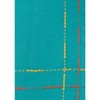 Saro Lifestyle Dobby Border Napkin, 18" Square, Turquoise (Set of 4) - 4 of 4
