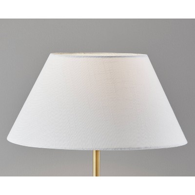 Harvey Black Metal Tripod Table Lamp with Linen Shade
