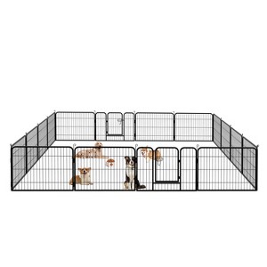 BestMassage Dog Playpen 24/32/40 Inch Heavy Duty Playpen Pen Dog Fence Dog Kennel with Doors Indoor Outdoor Pet Exercise Pen Puppy Playpen - 1 of 4
