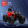 ATV for Kids - 24v 4WD Kids Electric ATV | Powerful 4x80w, 2x7AH Battery Long Playtime, Accelerator Handle, EVA Tires,Light, Bluetooth Music Player - 4 of 4