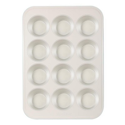 NutriChef 12-cup Ceramic Oven Muffin Pan, Non-Stick Coated Layer Surface