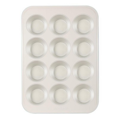 12ct Silicone Muffin Pan Blue - Figmint™