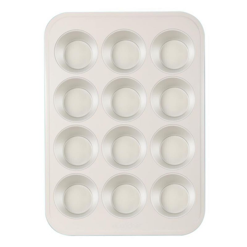 NutriChef 12-cup Ceramic Oven Muffin Pan, Non-Stick Coated Layer Surface, 1 of 2