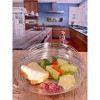 12in Acrylic Dinner Plates Set of 4, Crystal Clear Plastic Plates Reusable, Unbreakable Kitchen Plates for All Occasions BPA Free Dishwasher Safe - 4 of 4