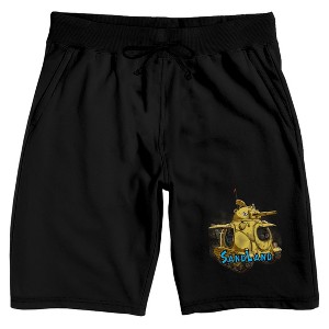 Sand Land Yellow Tank Men's Black Sleep Pajama Shorts - 1 of 4