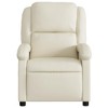 vidaXL Recliner Chair Cream Faux Leather - 4 of 4