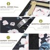 Travel bag foldable, suitable for men and women's lightweight handbags,Black Pink Floral - 3 of 4