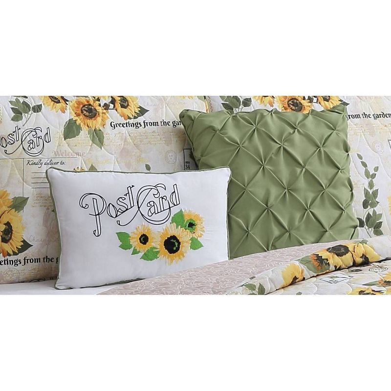 Yara Sunflower 5pc Quilt Set - Geneva Home Fashion, 2 of 4
