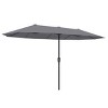 Ainfox 13ft Outdoor Patio Umbrella Double-sided Deck Pool Umbrella with 1.5 Inch Pole, Fade Resistant  for Porch, Market, Backyard - 3 of 4