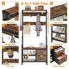 GIKPAL Hall Tree with Bench - 6-in-1 Wider 39.4" Entryway Shoe Rack, 24 Hooks & 2 Drawers, Hanging Rod & Top Shelf for Hallway - 4 of 4