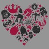 Boy's Star Wars Valentine's Day Heart Icons Sweatshirt - 2 of 2