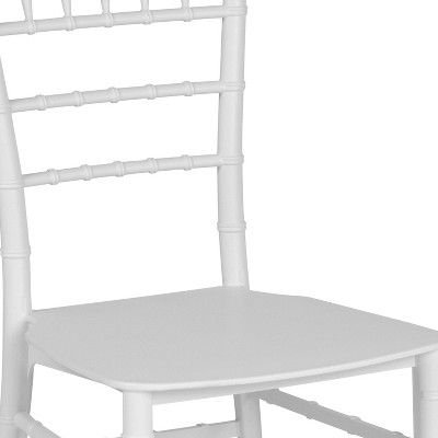 Elegant White Resin Spindle Chiavari Chair for Events